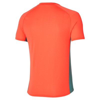 Camisa Mizuno Trail Dryaeroflow HZ Tee Hombre Naranjas - Chile M874FOZEPB